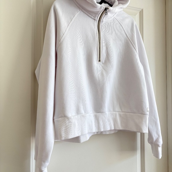 Vuori Restore Half Zip Hoodie White Size M - Picture 3 of 14
